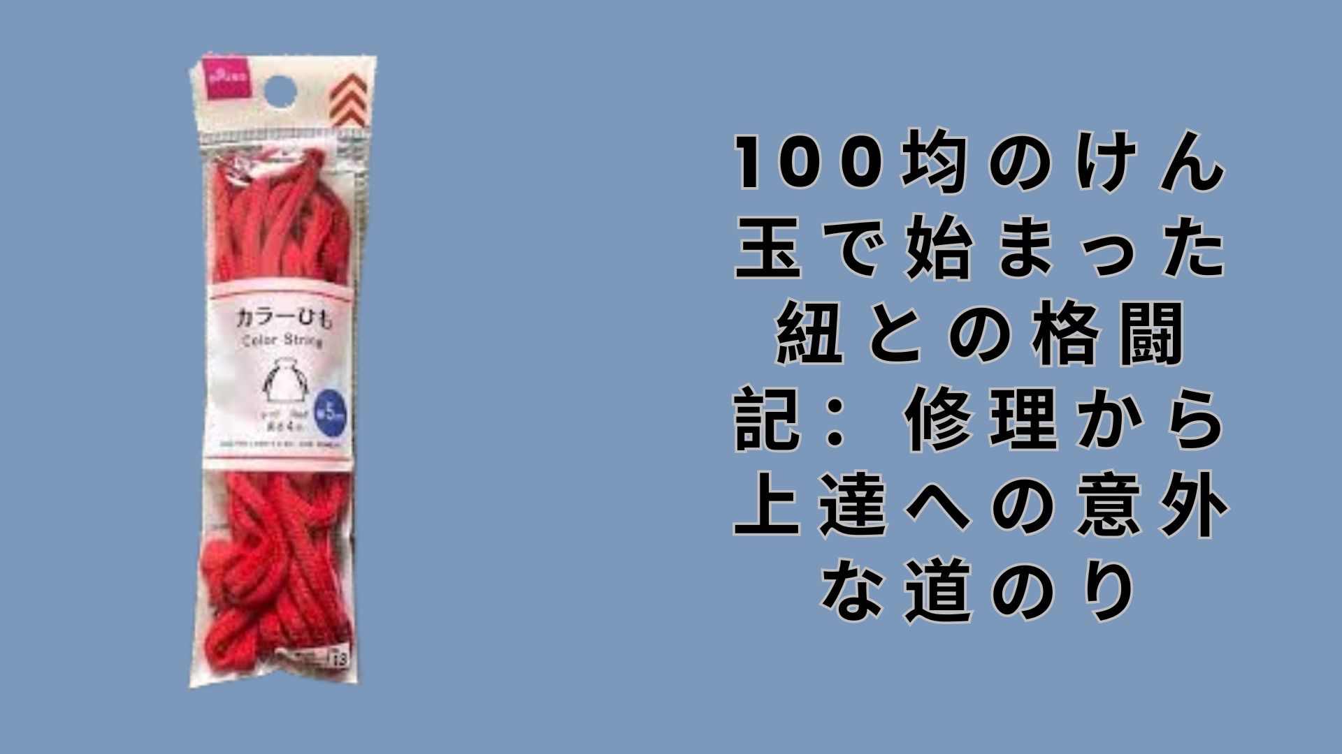 【ダイソー・セリア】100均のけん玉で始まった紐との格闘記：修理から上達への意外な道のり