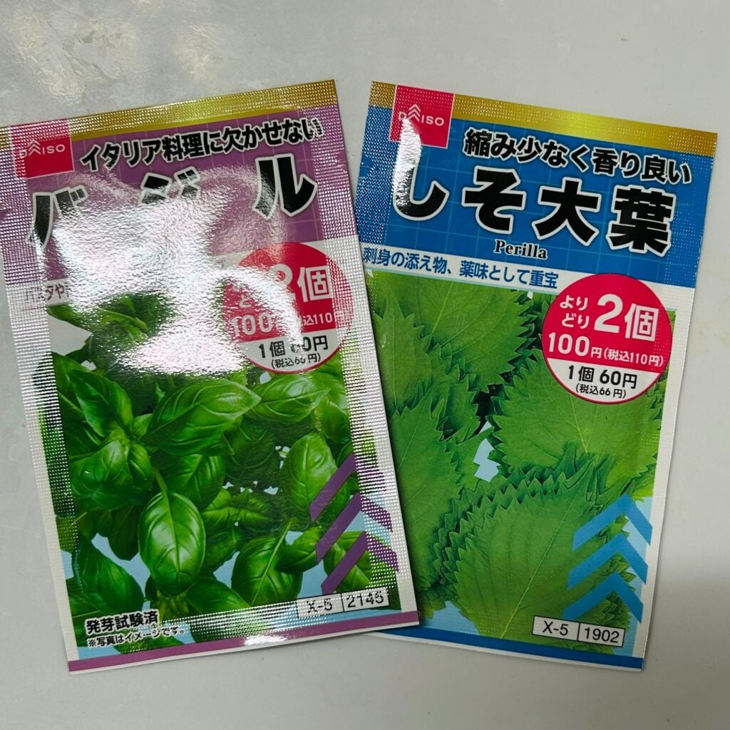 大葉 種 100均