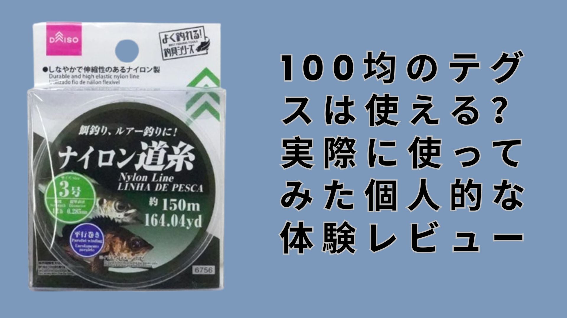 100均のテグスは使える
