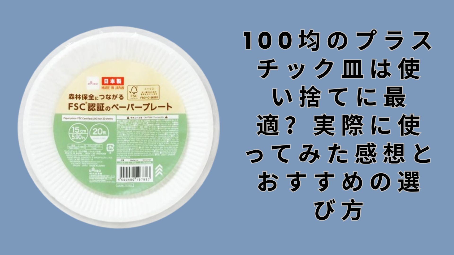 【ダイソー・セリア】100均のプラスチック皿は使い捨てに最適？実際に使ってみた感想とおすすめの選び方