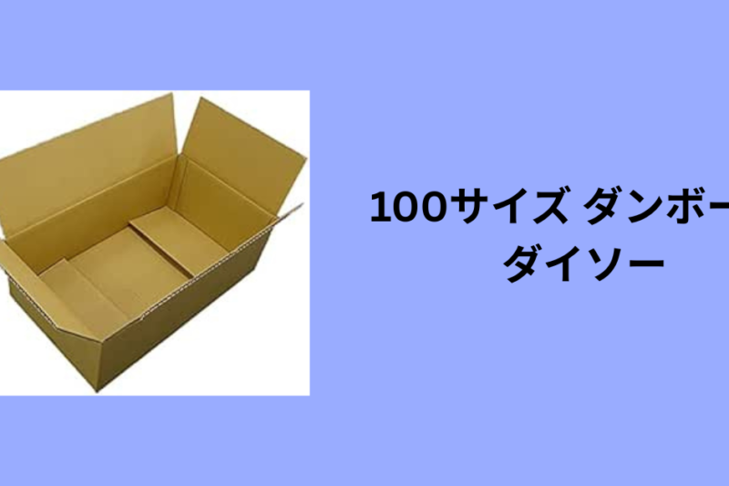 100サイズ ダンボール ダイソー