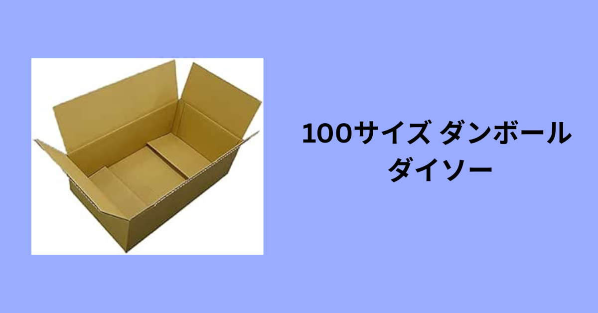 100サイズ ダンボール ダイソー