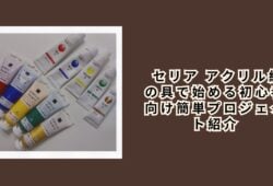  セリア アクリル絵の具で始める初心者向け簡単プロジェクト紹介
