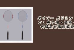 ダイソー バドミントン：売り場・価格・代替品を徹底解説【2026年最新】