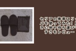 セリアの携帯スリッパを使ってみた！履き心地や持ち運びやすさをレビュー